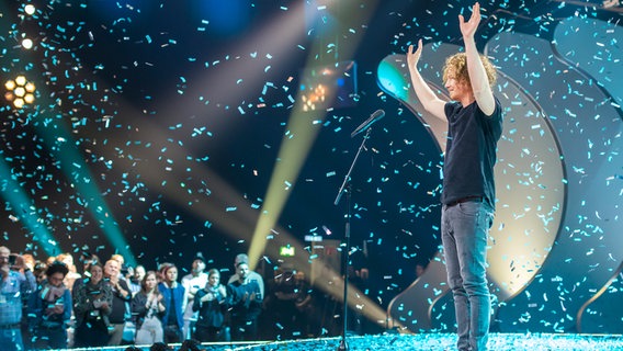 Michael Schulte gewinnt den Vorentscheid 2018 in Berlin. © NDR Foto: Rolf Klatt