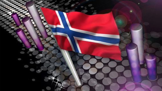 Die Landesflagge von Norwegen © fotolia.com 